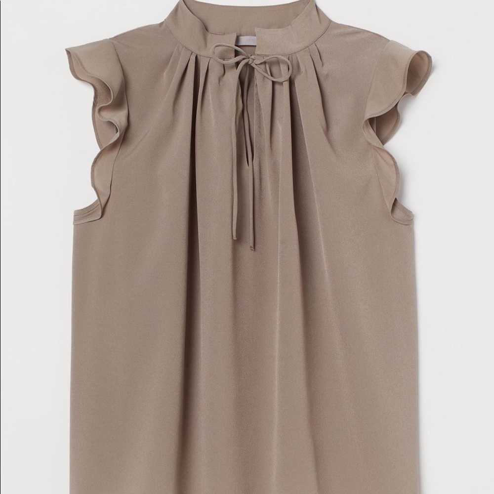 New H&M tie blouse